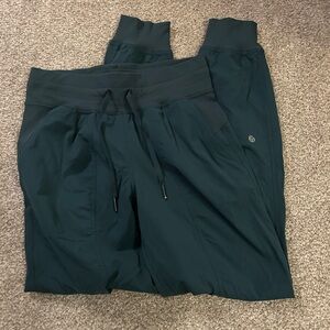 Lululemon Dance Studio Mid Rise Jogger, size 4, color green jasper/teal